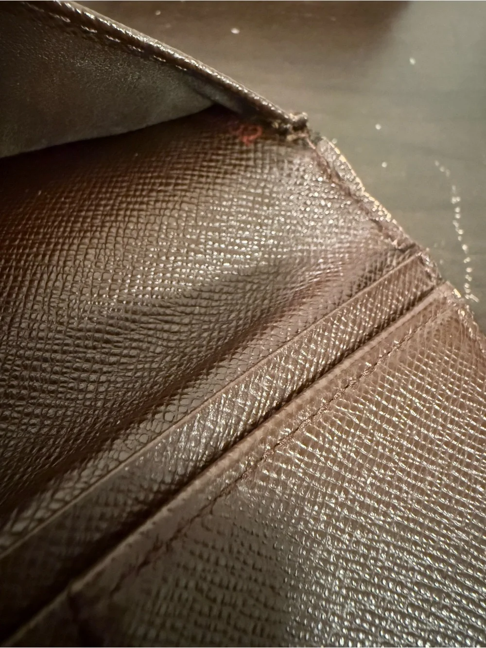 Louis Vuitton Brown Damier Ebene Long Wallet